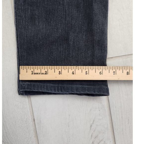 Rag & Bone Jeans 29x25 Fit 2 Slim Denim Pants Button Fly Black Cotton Stretch - Picture 10 of 10